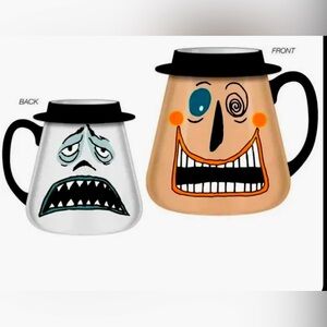 Silver Buffalo Disney Nightmare Before Christmas Mayor Faces 3D Ceramic Mug